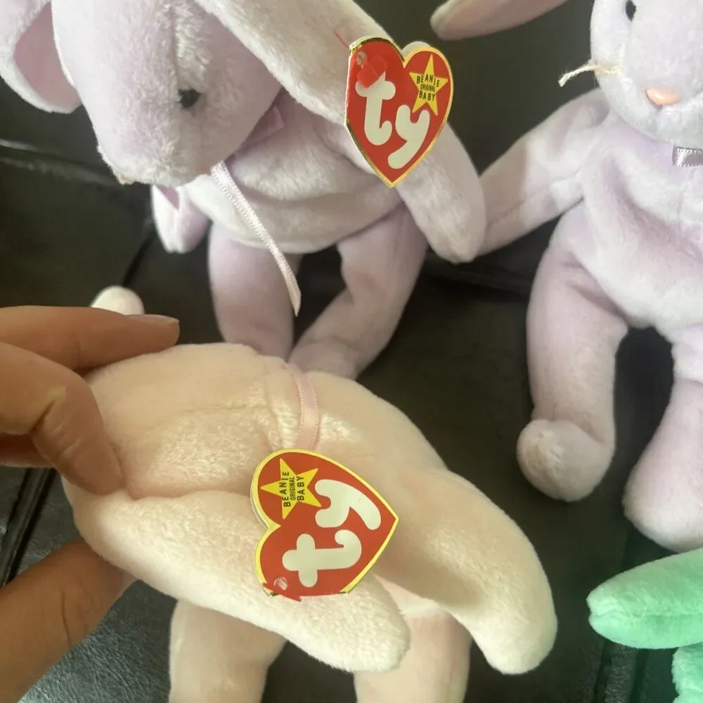 Ty Beanie Babies bunnies Hippie Hoppity Hippity Floppity 1996 Retired Rare